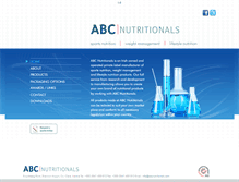 Tablet Screenshot of abcnutritionals.com